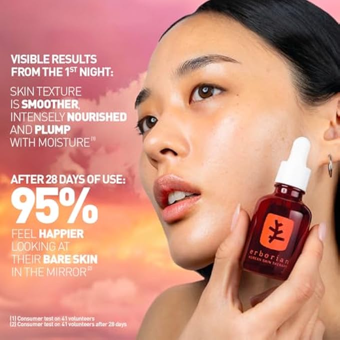 erborian - علاج البشرة - زيت سيروم متعدد التصحيح للوجه - يقلل من علامات التعب - مناسب لجميع أنواع البشرة - مستحضرات تجميل كورية - 30 مل - Image 4